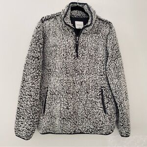 Nordstrom Thread & Supply Wubby Fleece Pullover w/ Silver Circle Hardware Size M